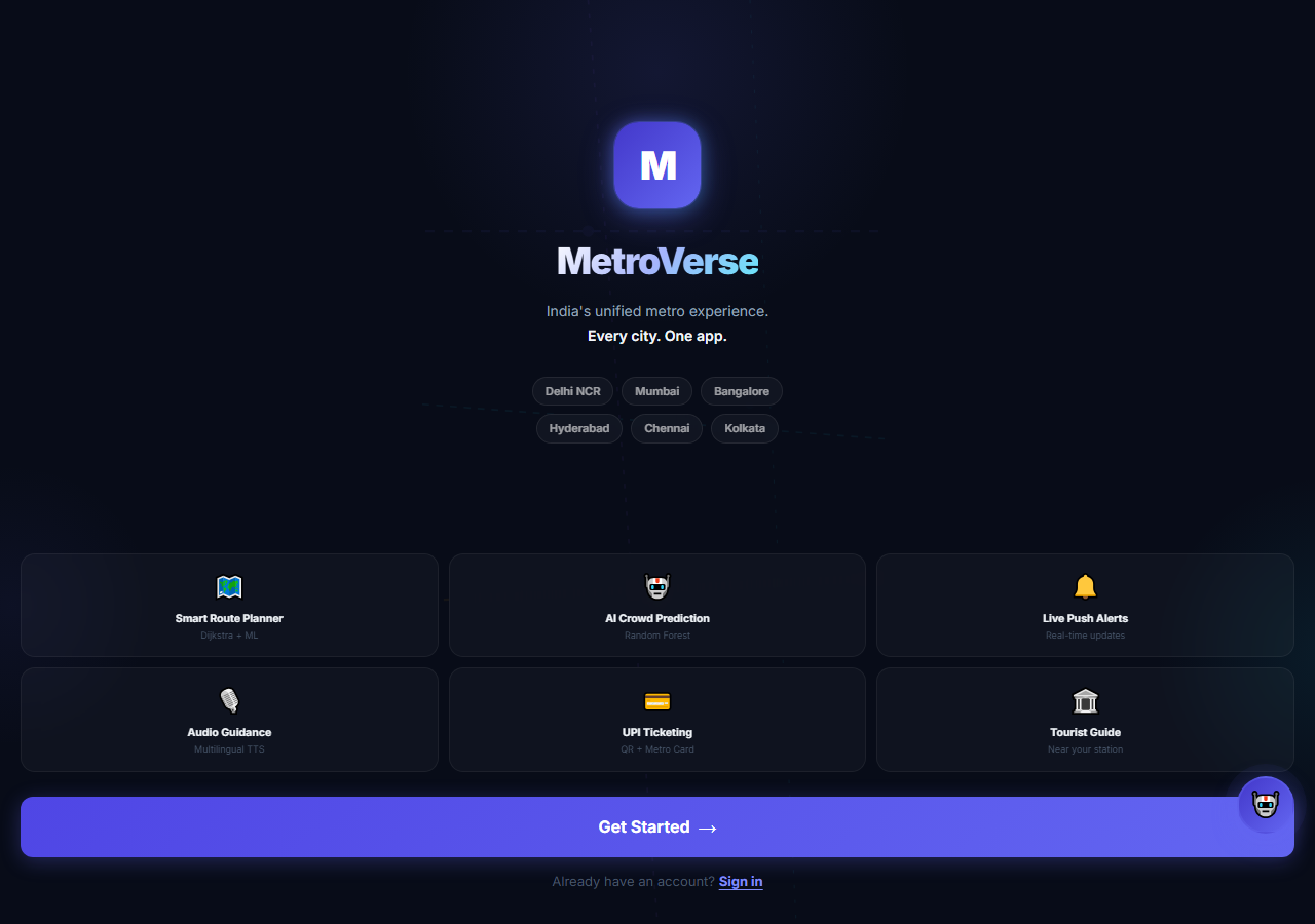 MetroVerse Home